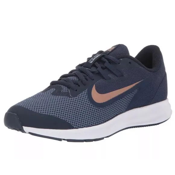 Nike Downshifter 9 (GS) big boys Midnight Navy