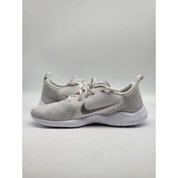 Nike Flex Experience Run 10 White Running Shoes Sneakers CI9964-100 Size 11.5
