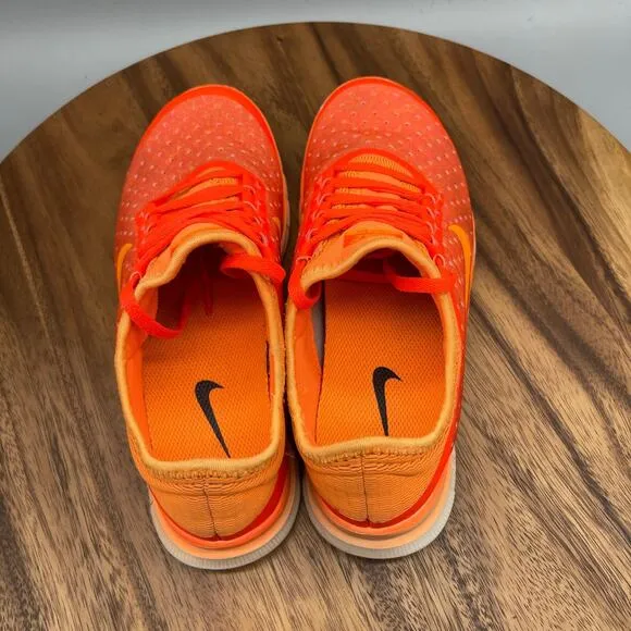Nike Free 3.0 Shoes Womens 8 Orange Neon Running Comfort Lightweight Walking