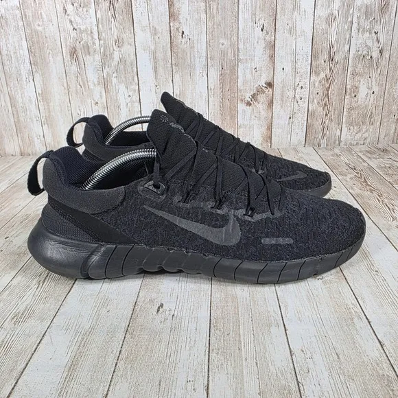 Nike Free RN 5.0 Running Shoes Lightweight Flexible Black Mens Size 11.5