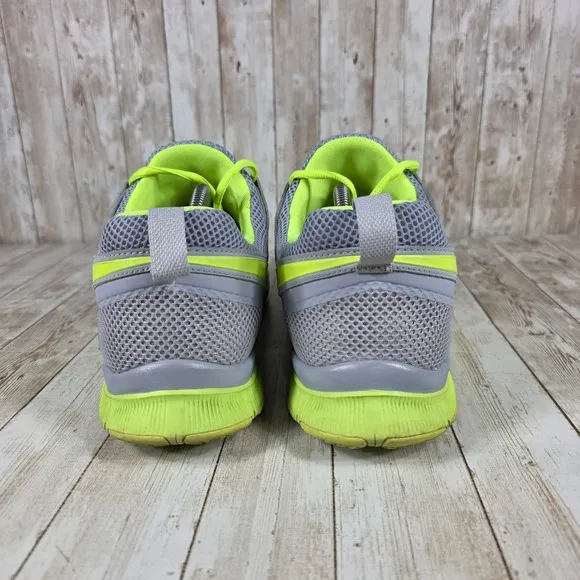 Nike Free Trainer 5.0 Training Gym Athletic Shoes Gray Neon Yellow 12