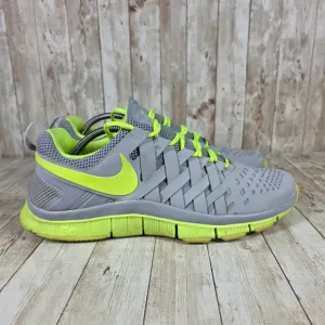 Nike Free Trainer 5.0 Training Gym Athletic Shoes Gray Neon Yellow 12
