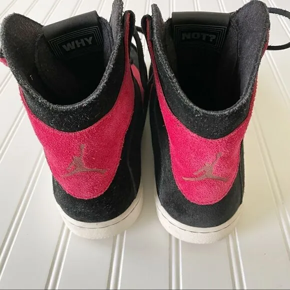 Nike Jordan Russel Westbrook 0.2 Red/Black Suede Hi Top Sneakers - Size 11.5