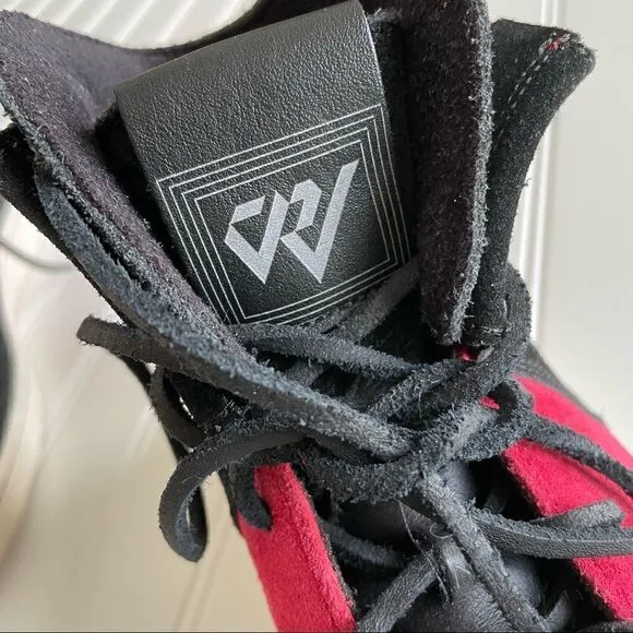 Nike Jordan Russel Westbrook 0.2 Red/Black Suede Hi Top Sneakers - Size 11.5