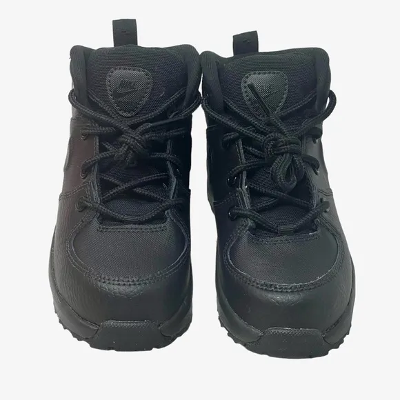 Nike kids toddler Size 7c Manoa Leather Hi Top Shoes sneakers Black New
