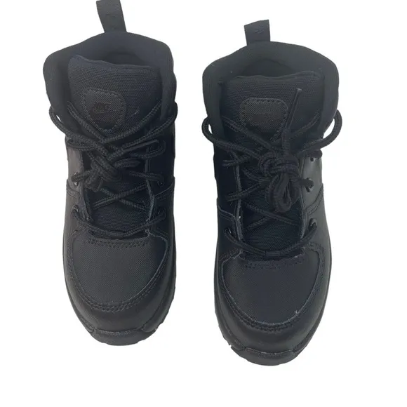 Nike kids toddler Size 7c Manoa Leather Hi Top Shoes sneakers Black New