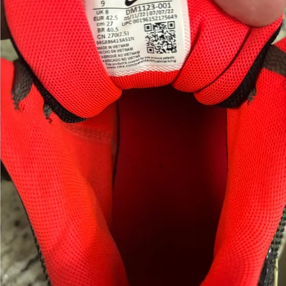 Nike LeBron Witness 7 Basketball Men's Shoes Alligator Volt Crimson Size 9