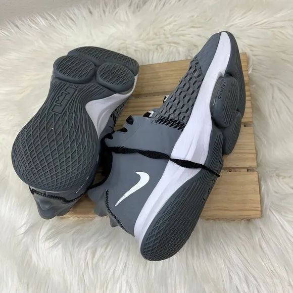 Nike Lebron Witness V 5 Cool Grey White Black Basketball Shoes Men's Size 10.5