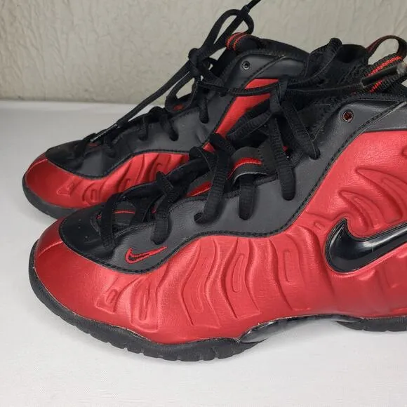Nike Little Posite One University Red Kids 843755-604 Size 3y GS Youth Sneakers