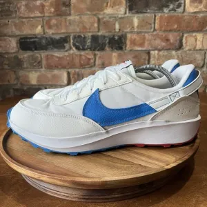 Nike Men's 13 Waffle Debut Se Tricolor Shoes Sneakers White Blue Red