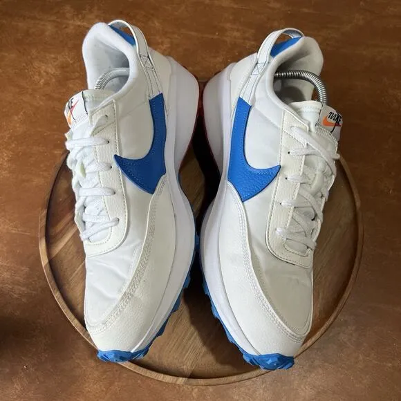 Nike Men's 13 Waffle Debut Se Tricolor Shoes Sneakers White Blue Red