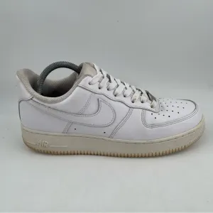 Nike Men’s Air Force 1 ‘07 Triple White Leather Sneakers Shoes - Size 8.5