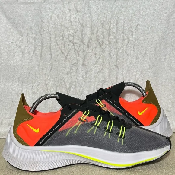 Nike Mens EXP-X14 Grey/Orange Lightweight Running Sneaker Shoes Sz US 9.5