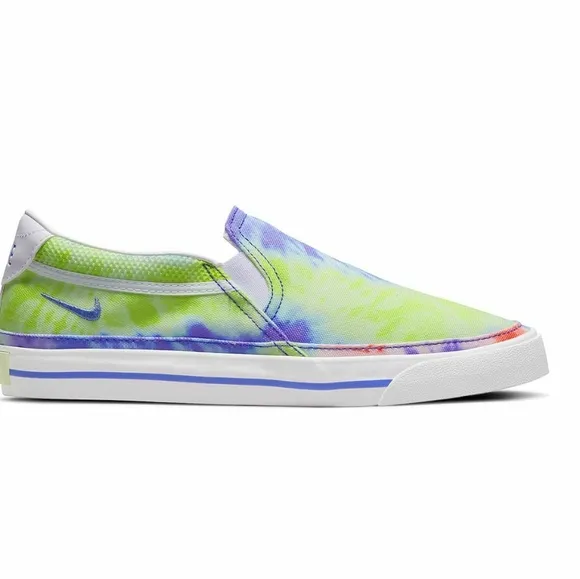 NIKE NWT LEGACY 9 Tie-Dye 🎉 Sapphire Splash SlipOns 🧡 💫 🎾 BNIB Rainbow
