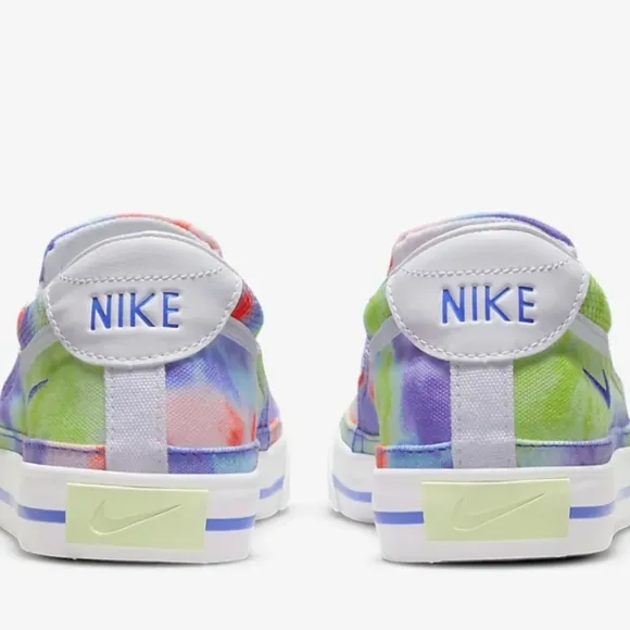 NIKE NWT LEGACY 9 Tie-Dye 🎉 Sapphire Splash SlipOns 🧡 💫 🎾 BNIB Rainbow