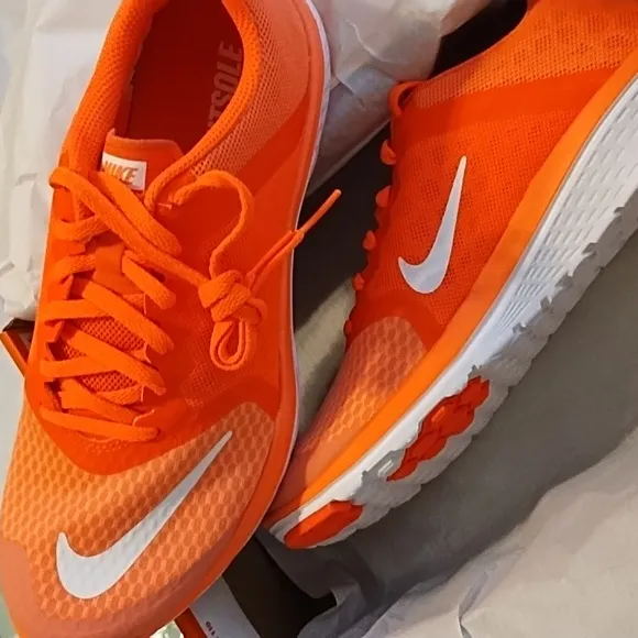 Nike Orange Running Shoes new in box 8.5