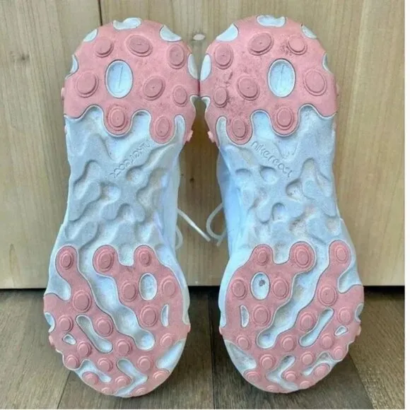 Nike React Element Running Shoes Size 10 Ivory Pink Athletic Track Sneakers