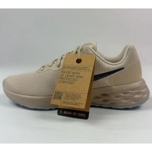 Nike Revolution 6 NN Next Nature Running Athletic Shoes Oatmeal Black DC3728-101