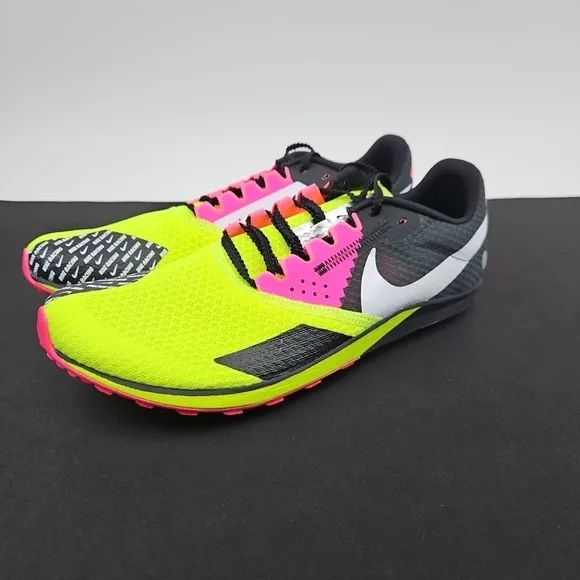 Nike Rival Waffle 6 Cross Country Volt Pink Black DX7998-700 Men's Size 9.5‎