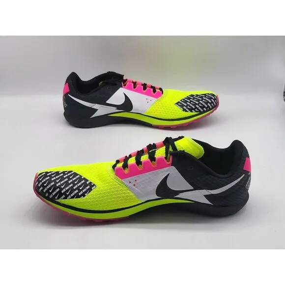 Nike Rival XC 6 Cross Country Spikes Volt Hyper Pink Shoes DX7999 700 Men Sz 9.5