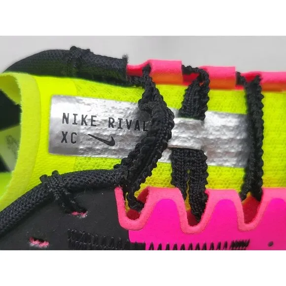 Nike Rival XC 6 Cross Country Spikes Volt Hyper Pink Shoes DX7999 700 Men Sz 9.5