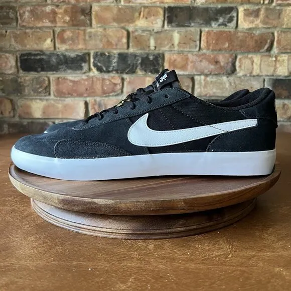 Nike SB Heritage Vulc Black White Skate Sneaker Shoes CD5010-003 Men's Size 12