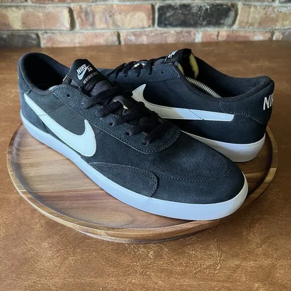 Nike SB Heritage Vulc Black White Skate Sneaker Shoes CD5010-003 Men's Size 12