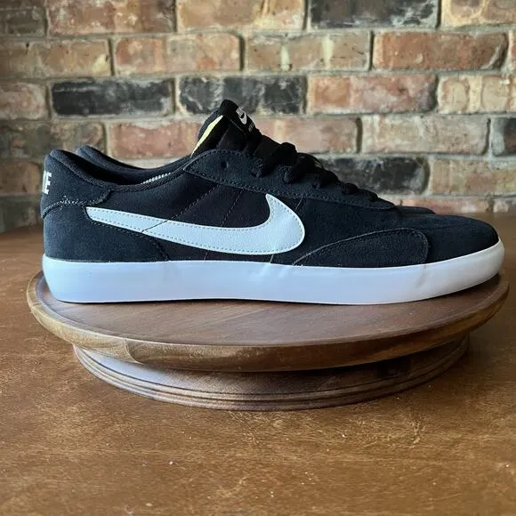 Nike SB Heritage Vulc Black White Skate Sneaker Shoes CD5010-003 Men's Size 12