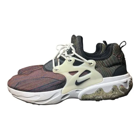 Nike Shoes Mens 14 React Presto Flyknit Multi Black Athletic Sneaker CN1709-001