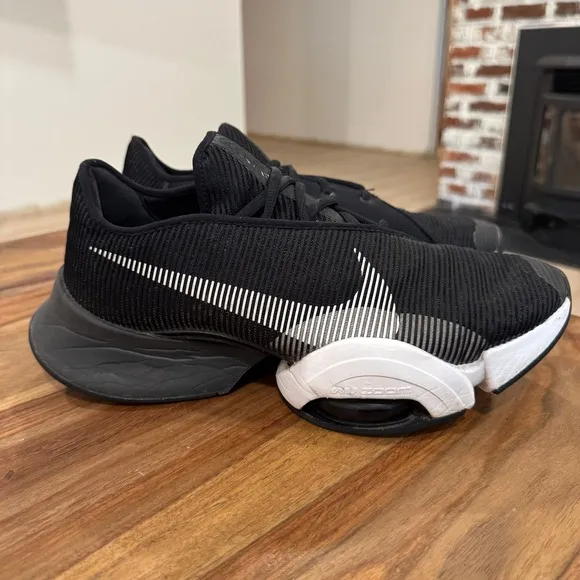 Nike SuperRep Air Zoom Training Shoes Lightweight Black White CU6445-003 Men 11