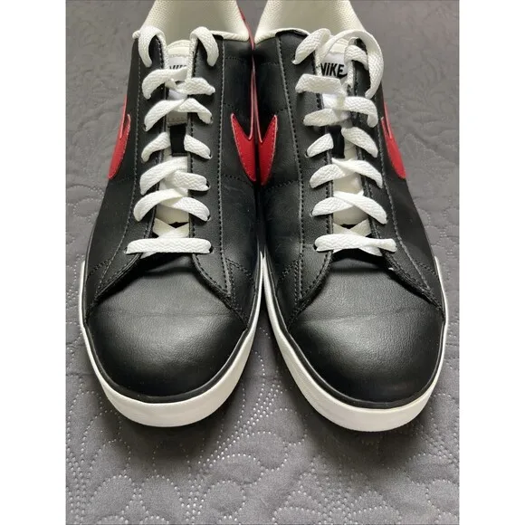 Nike Sweet Classic BRS Black Red Leather Shoes 318333-069 Mens SZ 13 NIB Gift