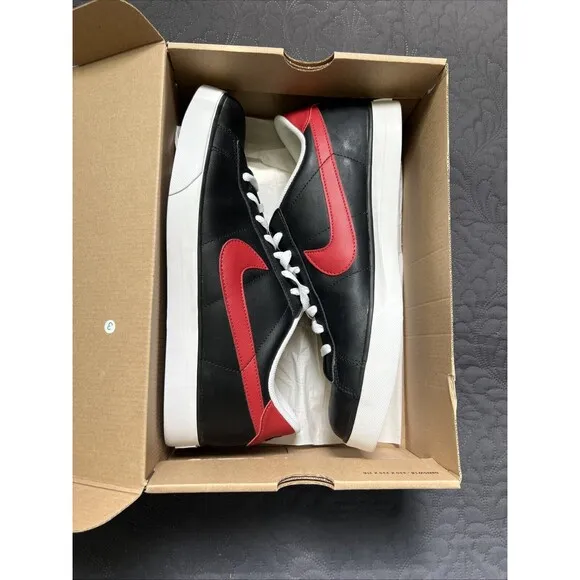 Nike Sweet Classic BRS Black Red Leather Shoes 318333-069 Mens SZ 13 NIB Gift