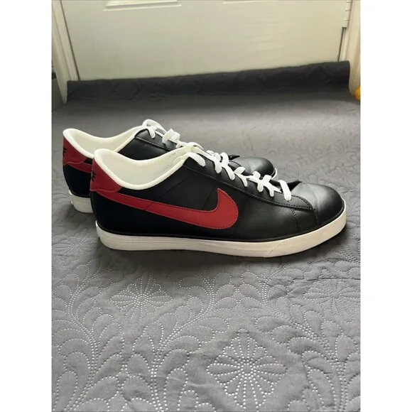 Nike Sweet Classic BRS Black Red Leather Shoes 318333-069 Mens SZ 13 NIB Gift