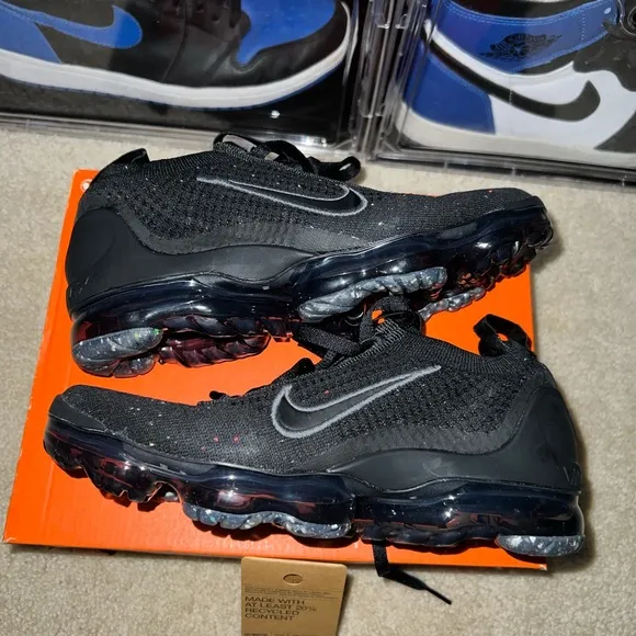 Nike Vapormax 2021 Flyknit GS Black Anthracite DB1550-001 Size 4.5Y