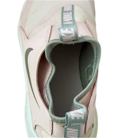 Nike Youth 7Y Pink Gray Flex Runner Slip On Sneakers Lightweight Athletic Shoes