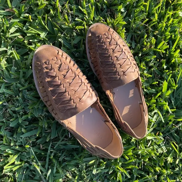 NISOLO by Anthropologie Men's Huarache Sandal Tobacco Brown Leather size 12