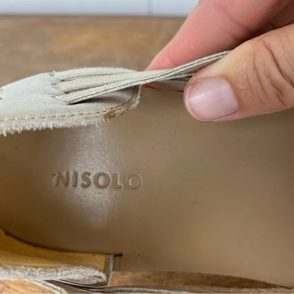 NISOLO Ecuador Huarache Sandal in Bone size 9