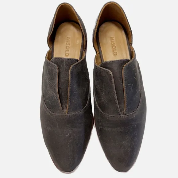 Nisolo | Emma d'Orsay Oxford In Gray - New In Box