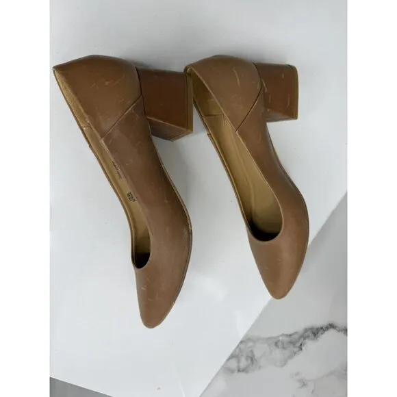 Nisolo Fiorela Go-to Heels (Womens) 6.5 NWoB Caramel  Classic Comfort Quality