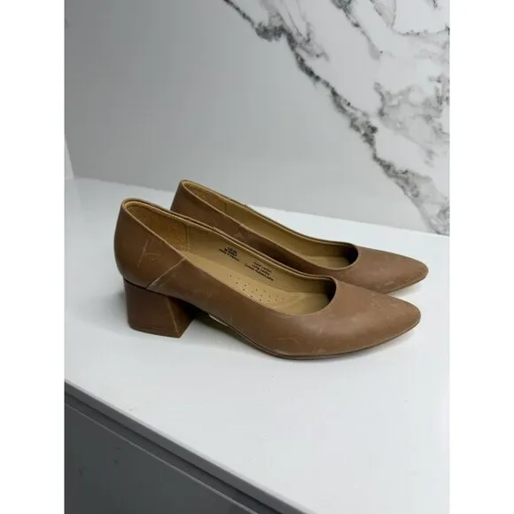 Nisolo Fiorela Go-to Heels (Womens) 6.5 NWoB Caramel  Classic Comfort Quality