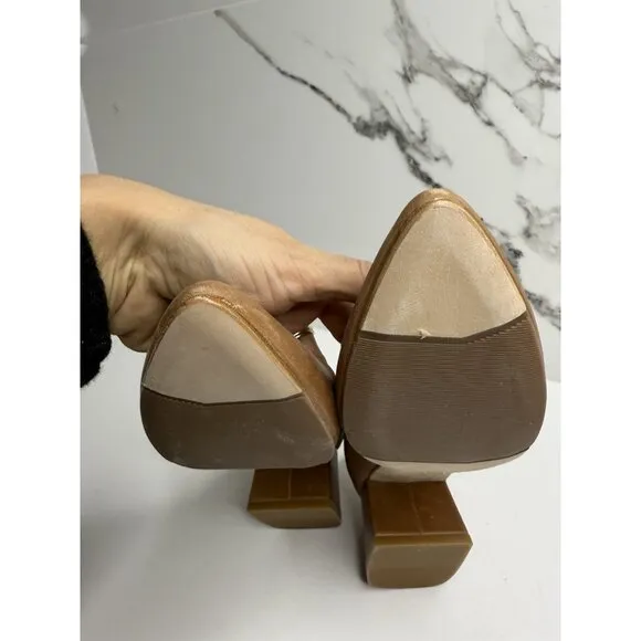 Nisolo Fiorela Go-to Heels (Womens) 6.5 NWoB Caramel  Classic Comfort Quality