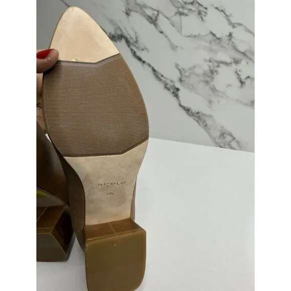 Nisolo Fiorela Go-to Heels (Womens) 6.5 NWoB Caramel  Classic Comfort Quality