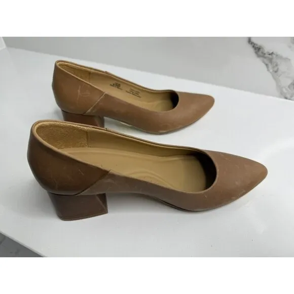 Nisolo Fiorela Go-to Heels (Womens) 6.5 NWoB Caramel  Classic Comfort Quality