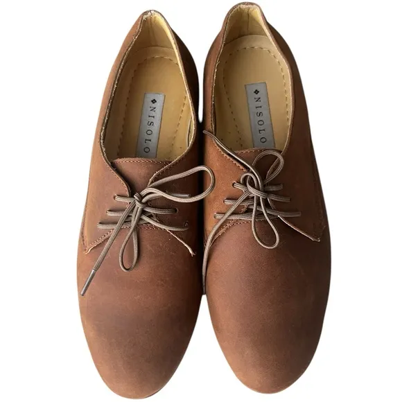 Nisolo Oliver Brown Leather Oxfords size 7.5