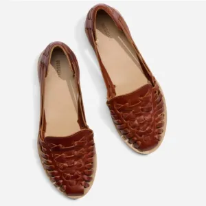 Nisolo Women's Huarache Sandal Brandy Brown