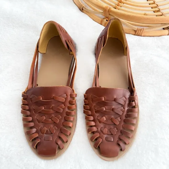 Nisolo Women's Huarache Sandal Brandy Brown