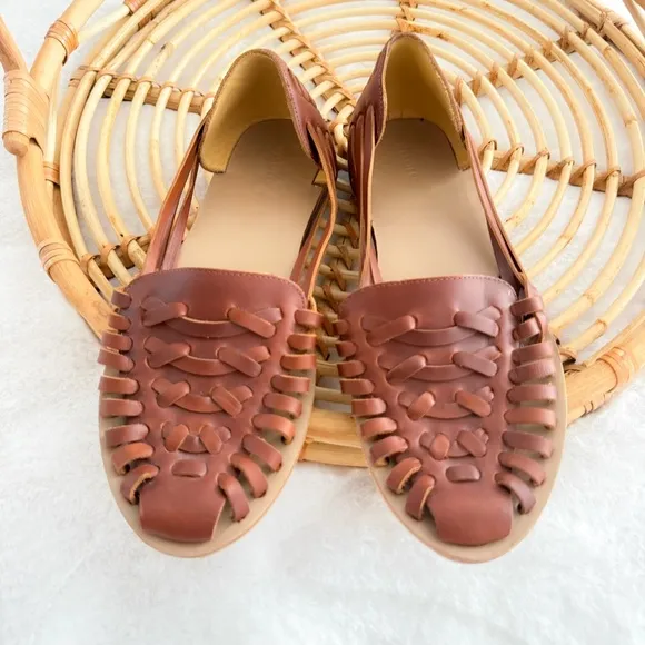 Nisolo Women's Huarache Sandal Brandy Brown