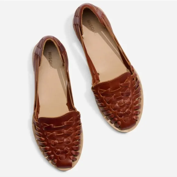 Nisolo Women's Huarache Sandal Brandy Brown