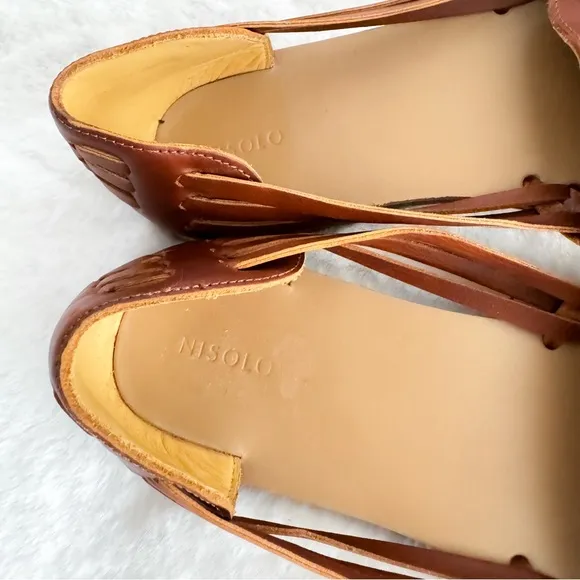 Nisolo Women's Huarache Sandal Brandy Brown