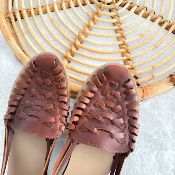 Nisolo Women's Huarache Sandal Brandy Brown